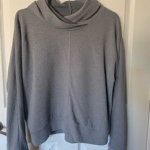 Zyia grey super-soft, textured hoodie